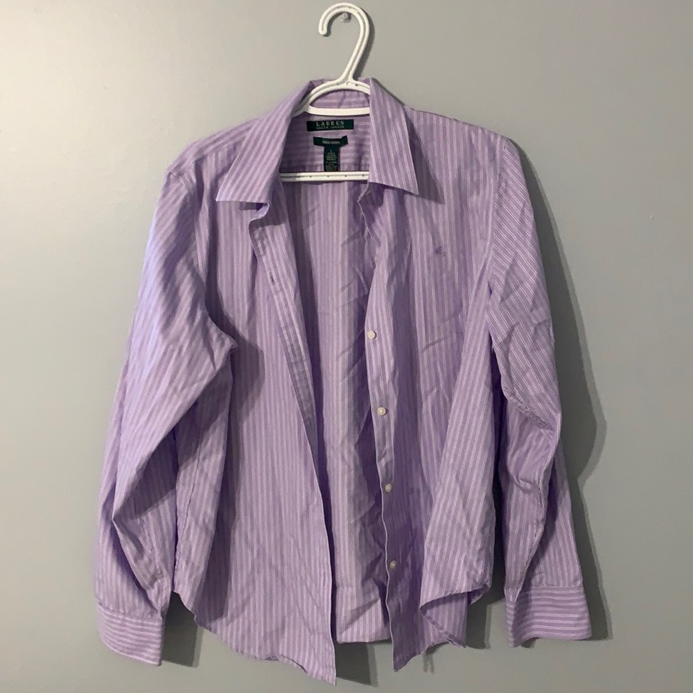 Striped Button-Down Top by Ralph Lauren 🟣